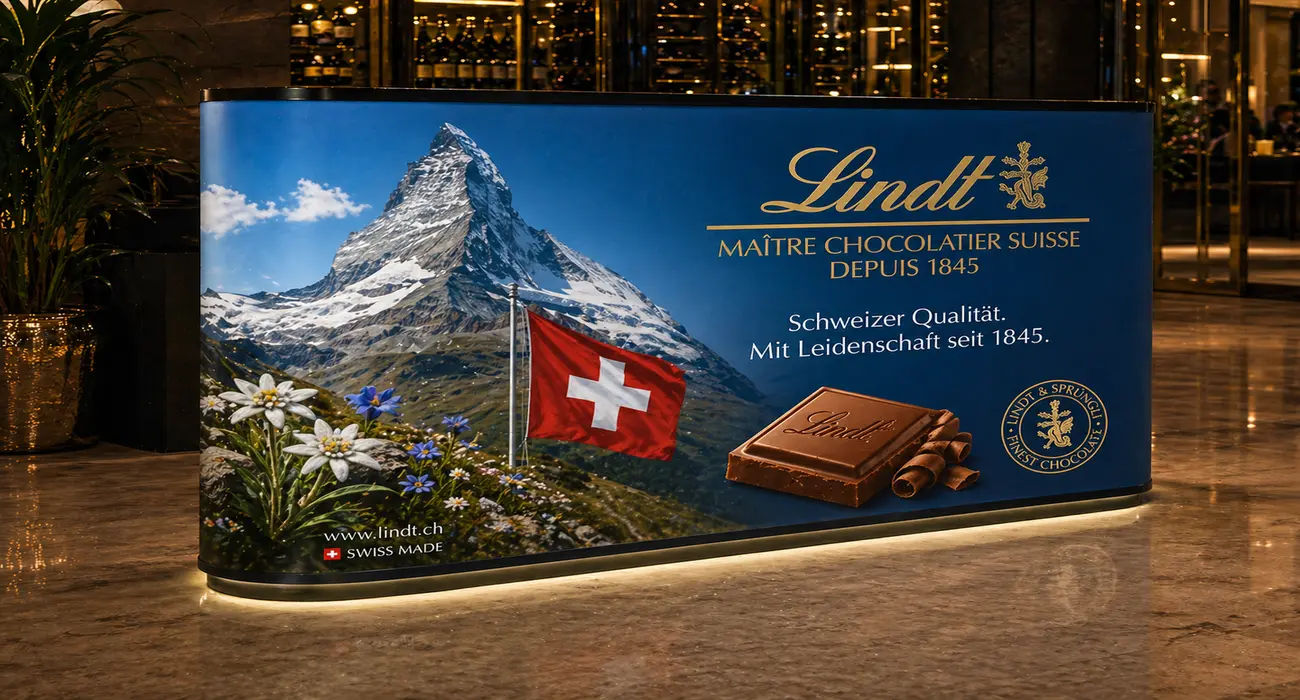 Werbedisplays und Promotion-Systeme