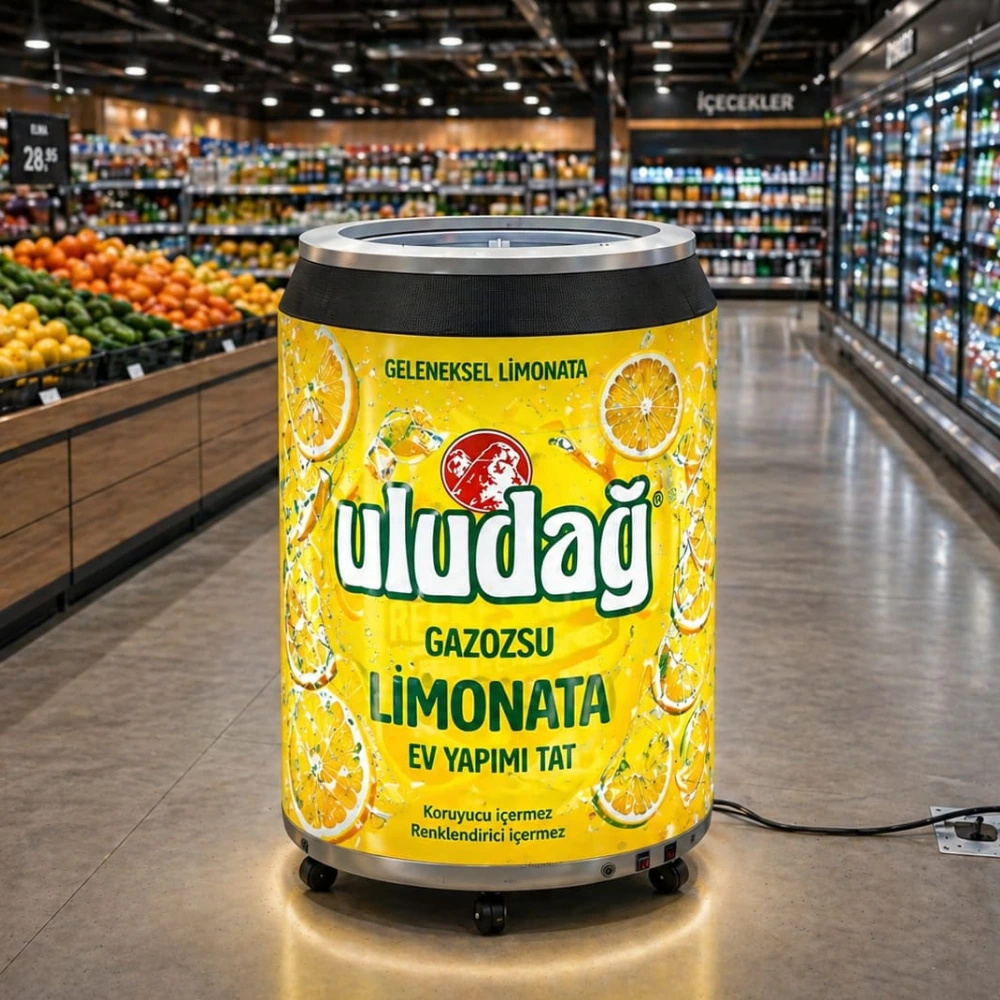 LED Can Display für Getränke- und Lebensmittelpromotions in Innenbereichen
