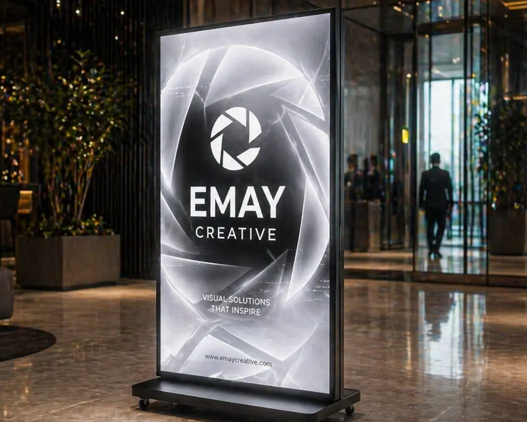 Digital LED poster for exhibitions, events and showrooms
